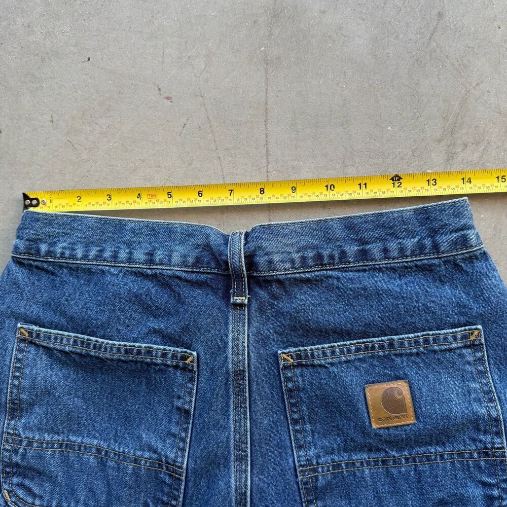 Carhartt Jeans Mens 30 x 30 B13 DPS Relaxed Straight Carpenter Workwear Denim - Picture 7 of 10